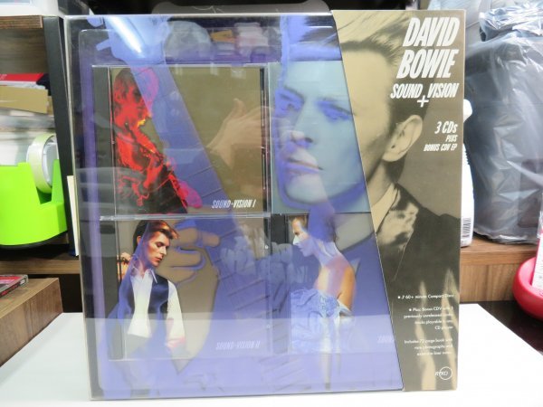 ｍY8■ 【 3CD+BONUS CDV EP BOX / w/OBI 】David Bowie（デヴィッド・ボウイ）「SOUND+VISION」_画像1