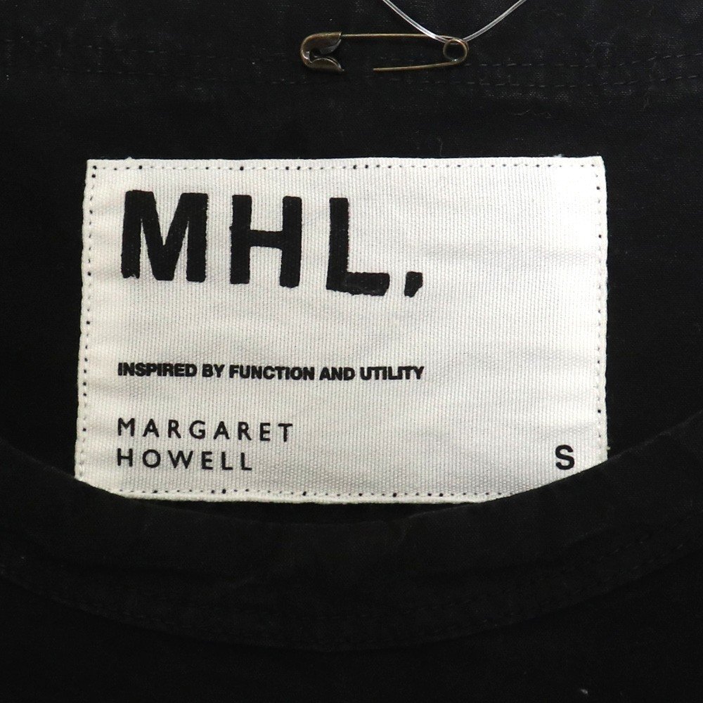 MHL. コットンTシャツ Sサイズ ブラック 596-7150517 エムエイチエル 半袖カットソー_画像3