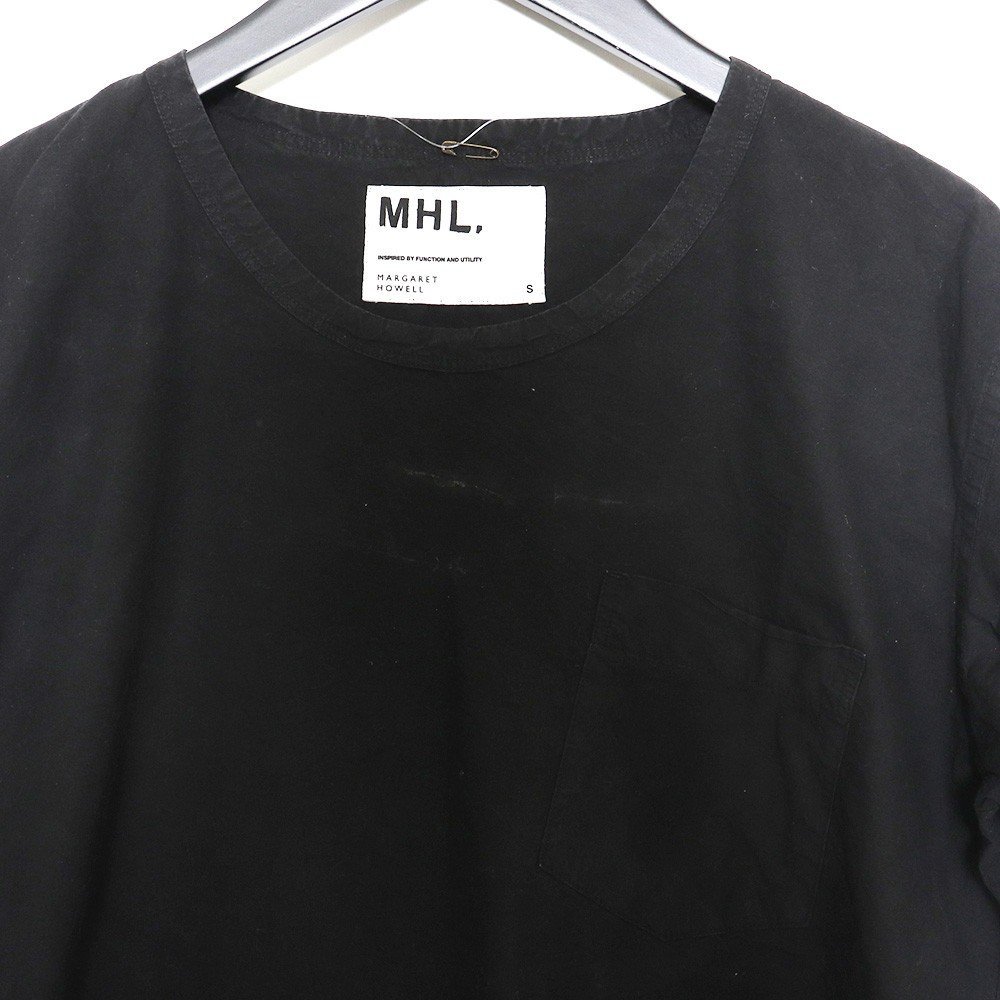 MHL. コットンTシャツ Sサイズ ブラック 596-7150517 エムエイチエル 半袖カットソー_画像5
