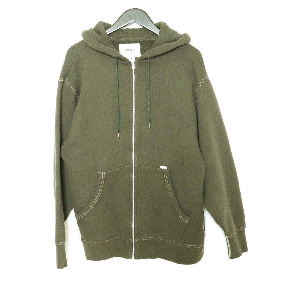 超お買い得!】 グレー HOODED ZIP 21AW WTAPS 01 パーカー フーディー