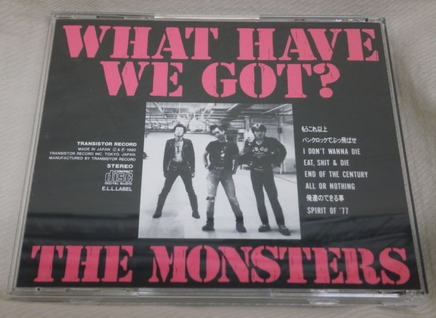 ★THE MONSTERS ザ・モンスターズ WHAT HAVE WE GOT?★TAX-019 廃盤CD★JAPANESE PUNK ROCK_画像5