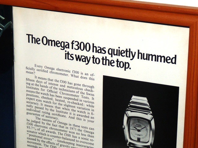 1973年 USA 70s 洋書雑誌広告 額装品 Omega Seamaster オメガ シーマスター (A3size) /検索用 Constellation コンステレーション 店舗 看板_画像5