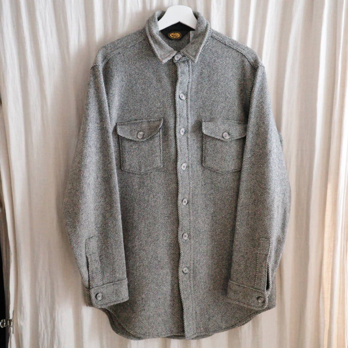 Vintage Woolrich wool shirt jacket MADE IN USA Lサイズ表記 ウールリッチ CPOシャツ