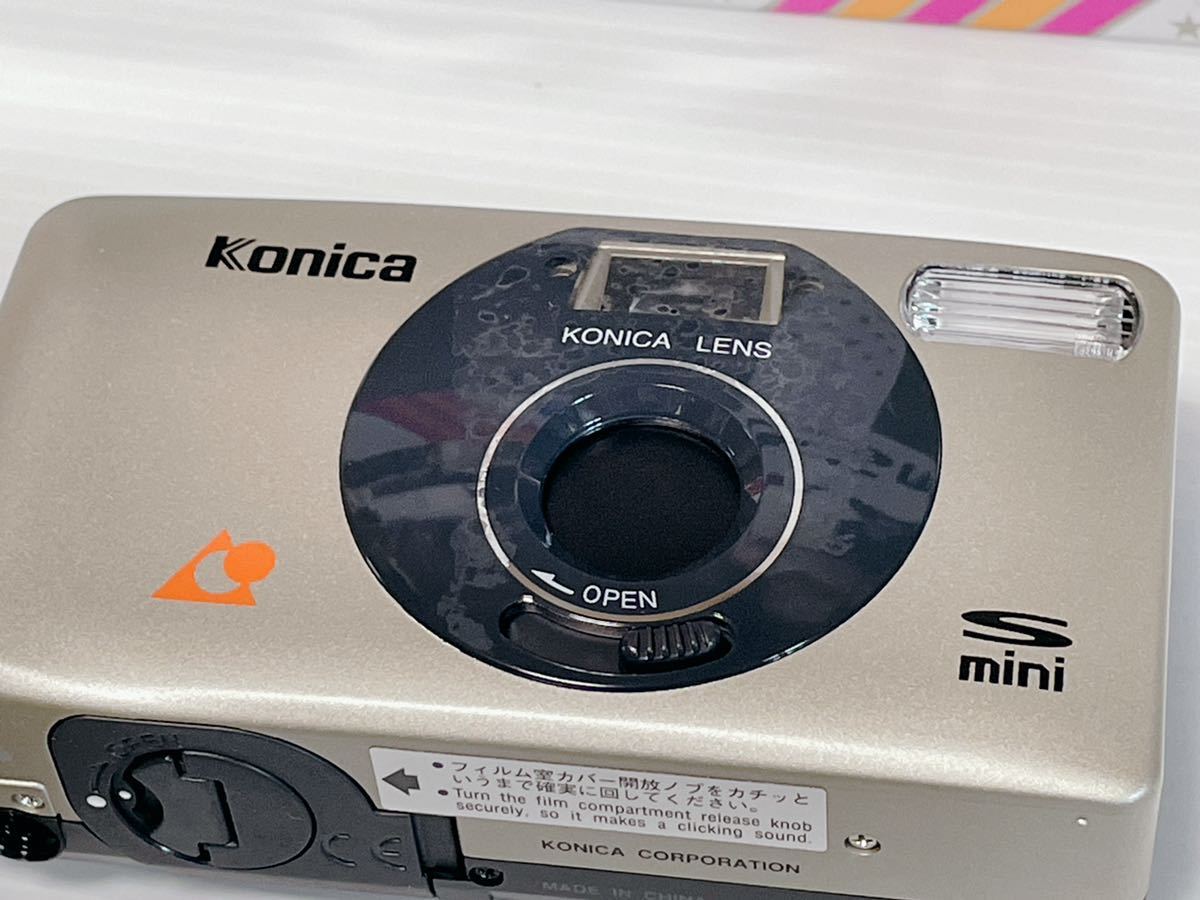 ★送料無料 未使用品 Konica コニカ S mini コンパクトカメラ JX400フィルム3本付 フイルムカメラ_画像3