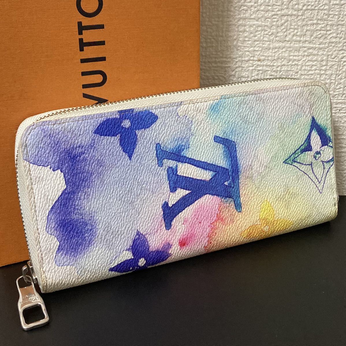超希少 限定品 美品 ルイヴィトン モノグラム ウォーターカラー ジッピーウォレット ヴェルティカル 長財布 ダミエ エピ タイガ