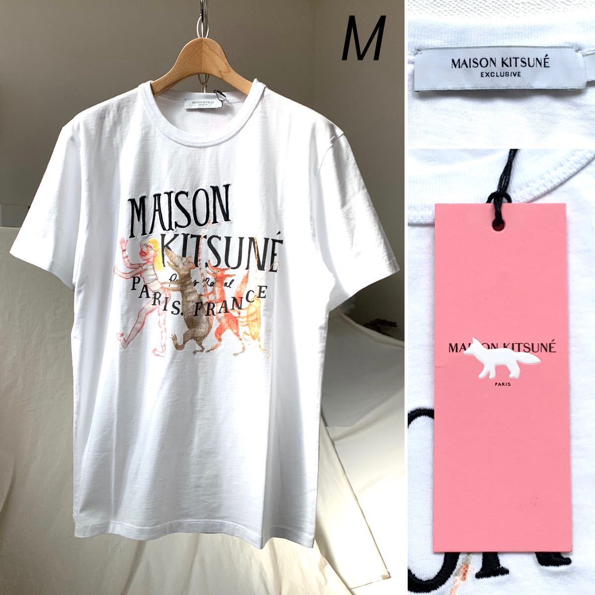  новый товар MAISON KITSUNE mezzo n лисица × OLYMPIA LE-TAN сотрудничество parero провод ru принт футболка M.1.76 десять тысяч мужской Aurel Schmidt 2022AW