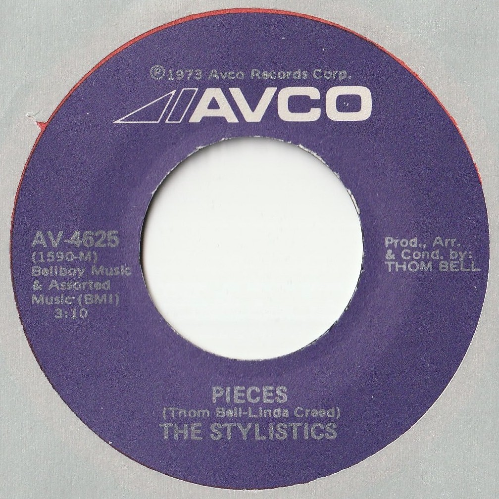 Stylistics Rockin' Roll Baby / Pieces Avco US AV-4625 201762 SOUL ソウル レコード 7インチ 45_画像3