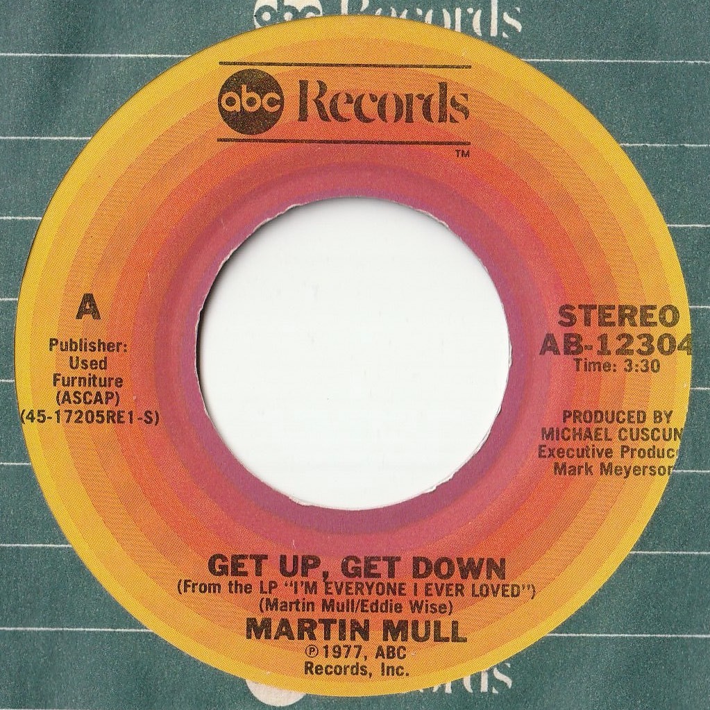 Martin Mull Get Up, Get Down / The Humming Song ABC US AB-12304 201615 SOUL DISCO ソウル ディスコ レコード 7インチ 45_画像1