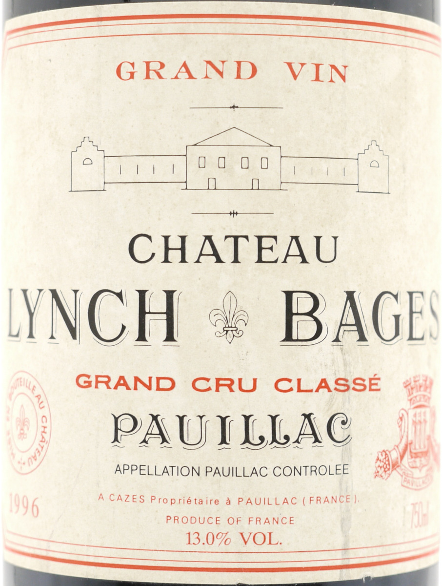 1996 シャトー ランシュ バージュ / ポイヤック 750ml フランス_画像2