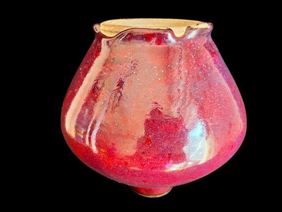 SALE/91%OFF】 中国美術 清代期 辰砂釉 宝珠形花瓶 骨董品 時代品