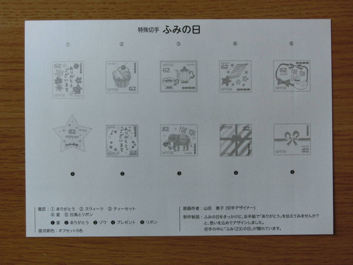 グリーティング切手 ふみの日 平成29年7月21日 解説書付きの画像4