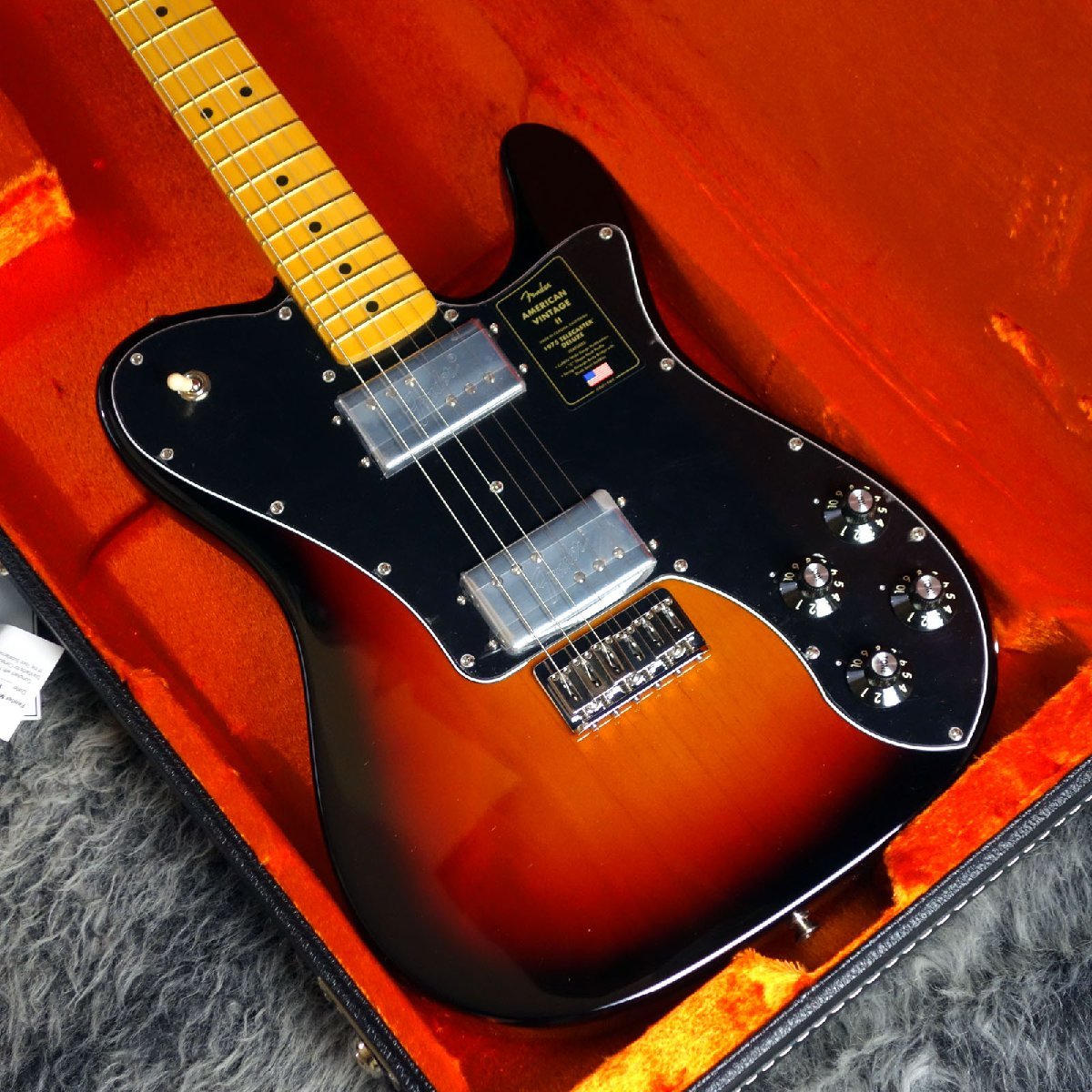 Fender USA American Vintage II 1975 Telecaster Deluxe Maple Fingerboard 3-Color Sunburst_画像3