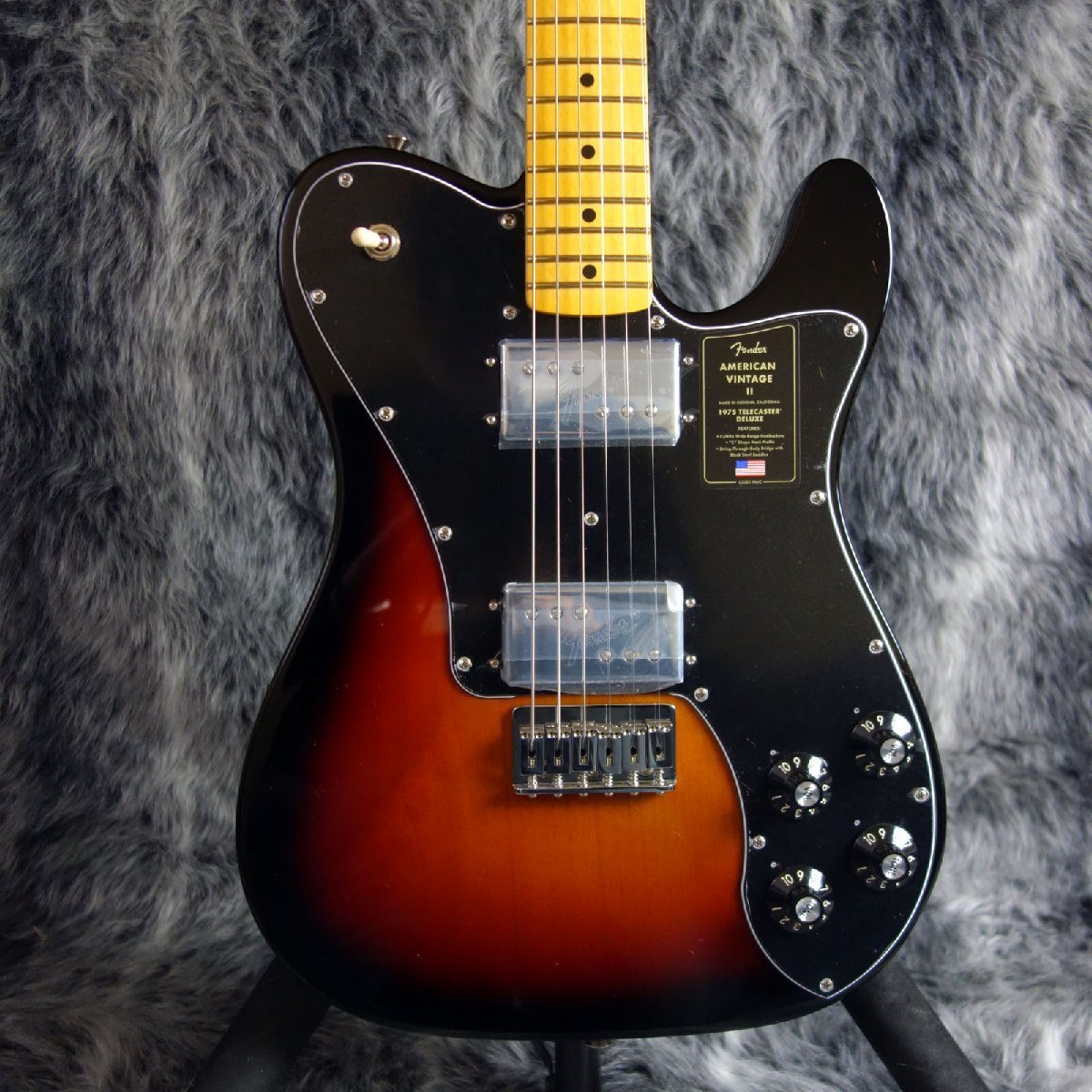 Fender USA American Vintage II 1975 Telecaster Deluxe Maple Fingerboard 3-Color Sunburst_画像9