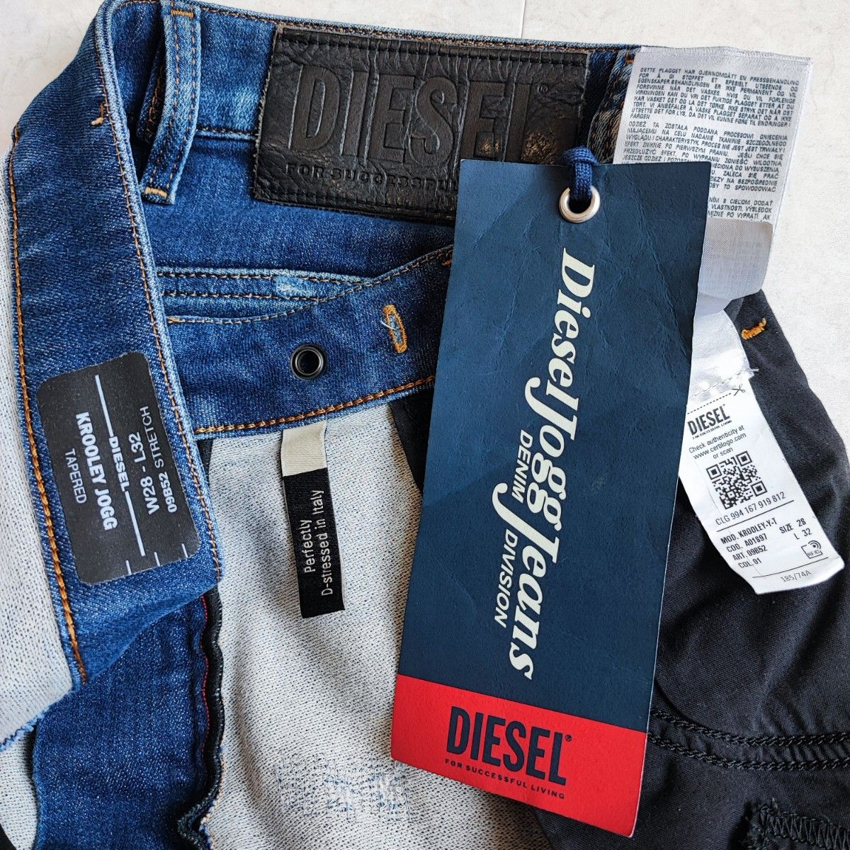 美品 DIESEL W28 デニム ジーンズ ジョグ jeans KROOLEY JOGG 美品 DIESEL W28 デニム ジーンズ ジョグ jeans KROOLEY JOGG