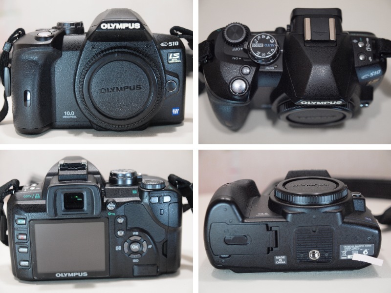 ◆カメラ1035◆ デジタルカメラ E-510、レンズ14-42と40-150 （フードは欠品） OLYMPUS オリンパス 撮影枚数9350枚程度 Used ～iiitomo～の画像2