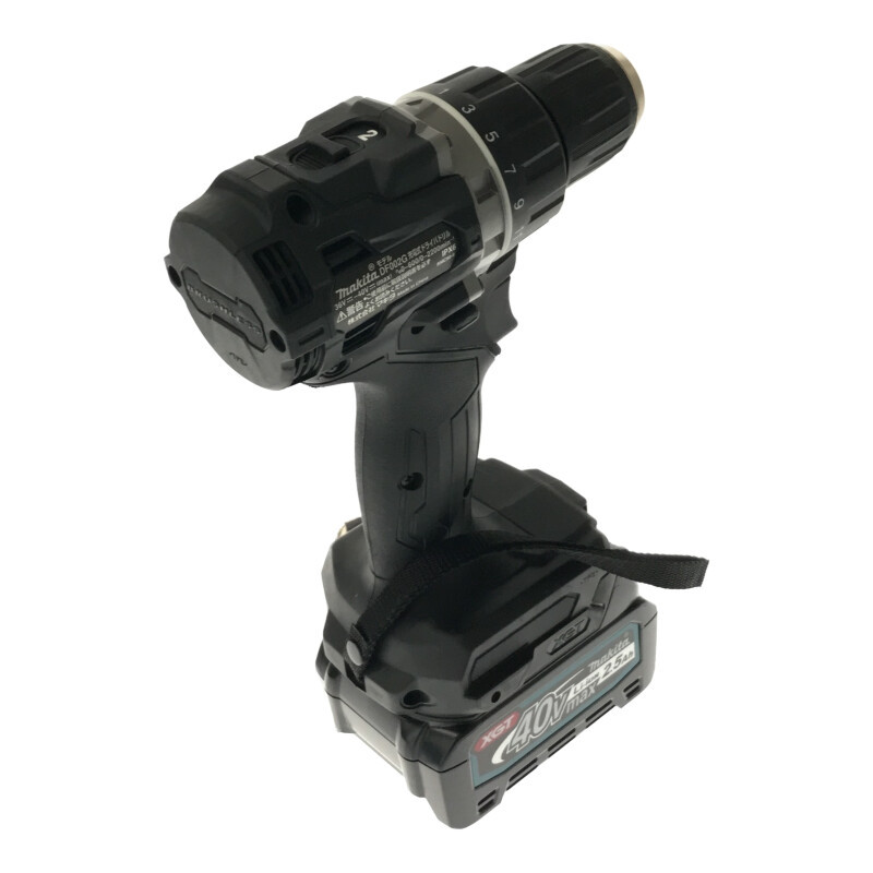☆未使用品☆makita マキタ 40Vmax充電式ドライバドリル DF002GRXB 黒/ブラック バッテリー2個(BL4025) 充電器/ケース付 66214_画像6