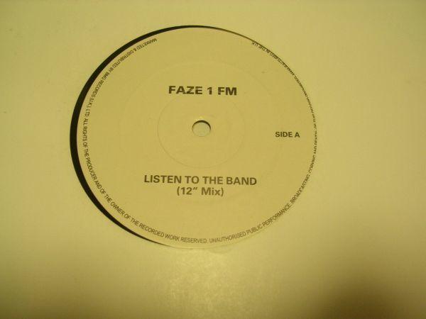 ●HIP HOP RAP 12inch●FAZE 1 FM/ LISTEN TO THE BAND_画像1