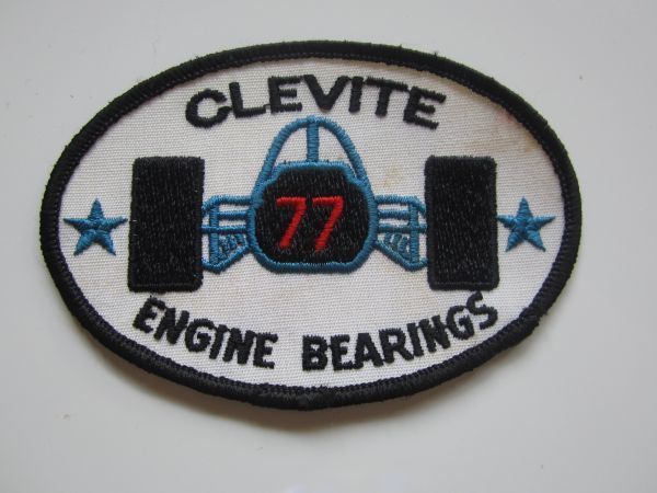 ビンテージ CLEVITE ENGINE BEARINGS クレバイト ベアリング ワッペン/自動車 バイク オートバイ 企業 スポンサー 182_画像3