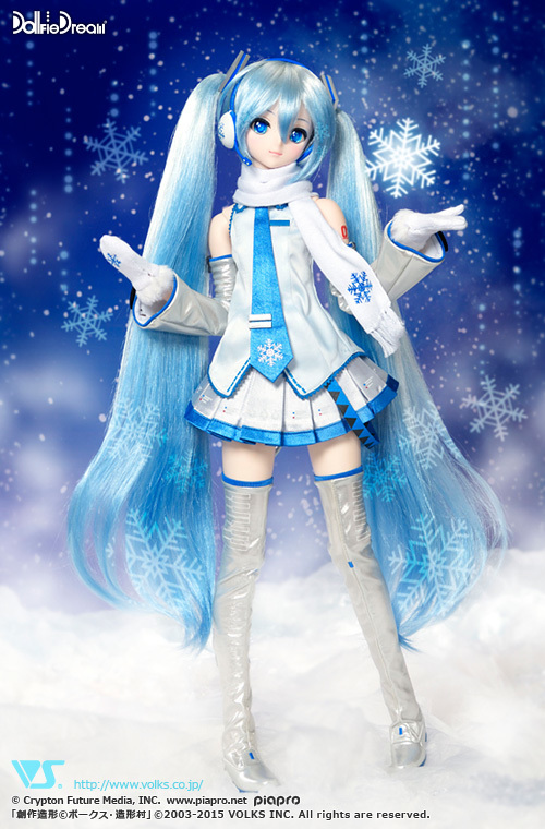 ヤフオク! - 【未開封】初音ミク ドール 雪ミク VOLKS DD Do...