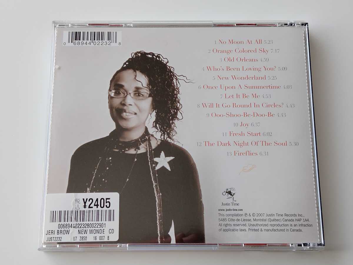 【ディスク美品】Jeri Brown / New Wonderland The Best Of Jeri Brown CD JUSTIN TIME RECORDS JUST223-2 07年リリース,ジェリ・ブラウン_画像2