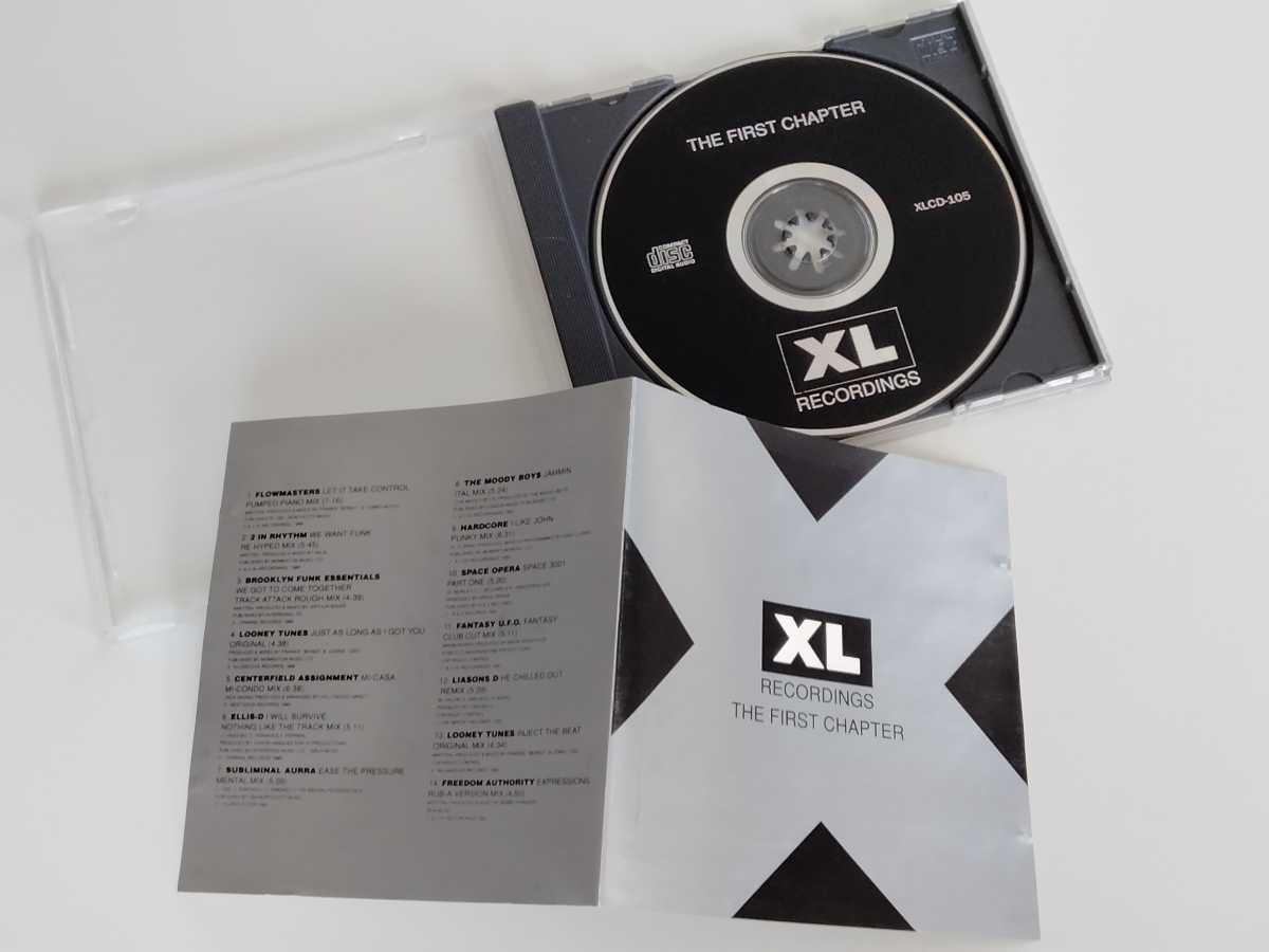 VA/ XL RECORDINGS FIRST CHAPTER CD XLCD105 90年リリースUK盤,Flowmasters,2 In Rhythm,Looney Tunes,Ellis-D,Space Opera,Liasons D,_画像3