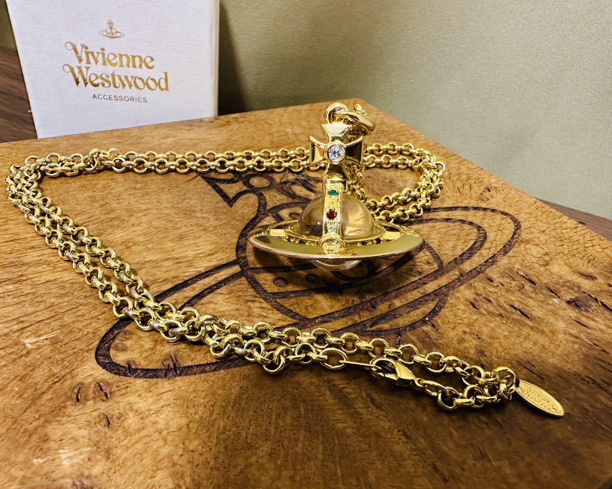 希少工場刻印VivienneWestwood 旧スモールオーブネックレス