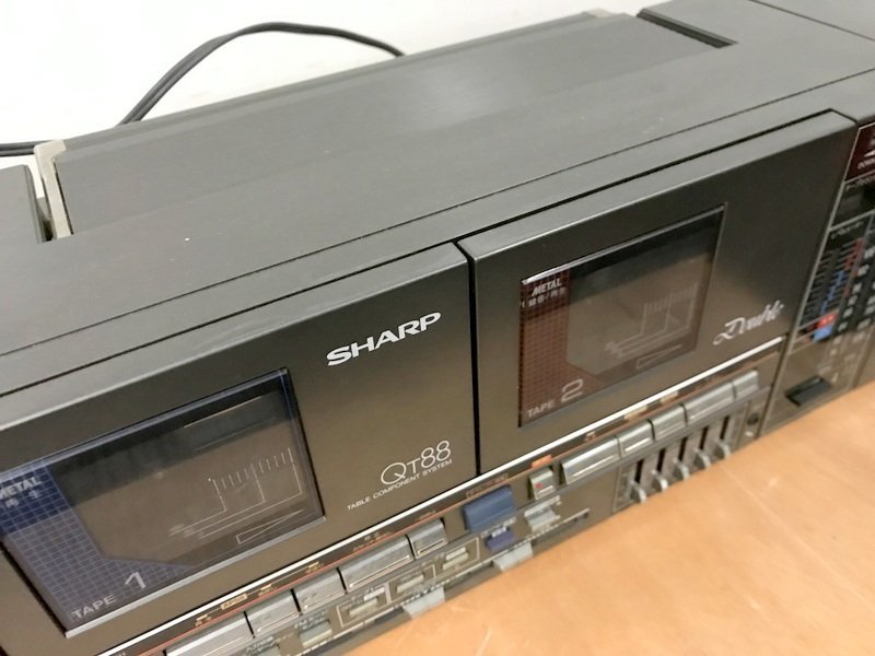 SHARP QT-88G ダブルラジカセ シャープ S1246の画像5