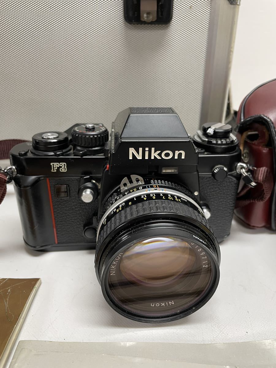 Nikon F3 フィルムカメラ NIKKOR 50mm F:1.4 等 レンズ2本セット 黒