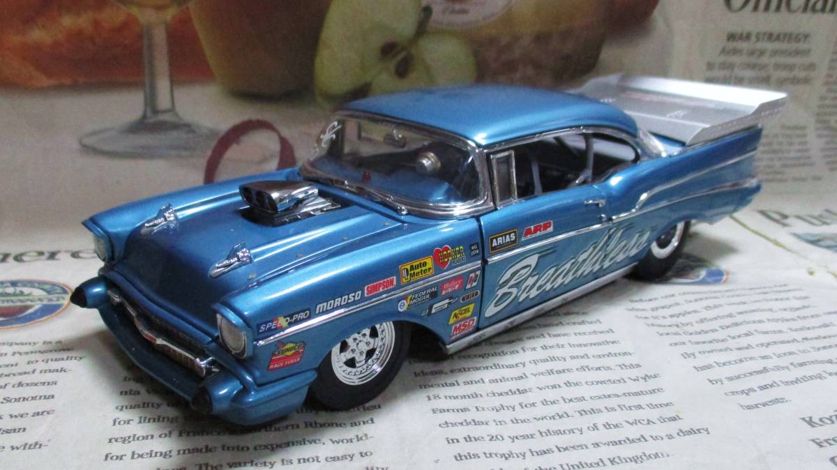 ☆絶版☆ダンバリーミント*1/24*1957 Chevy Bel Air Pro Stock Comp マリーナブルーの画像1