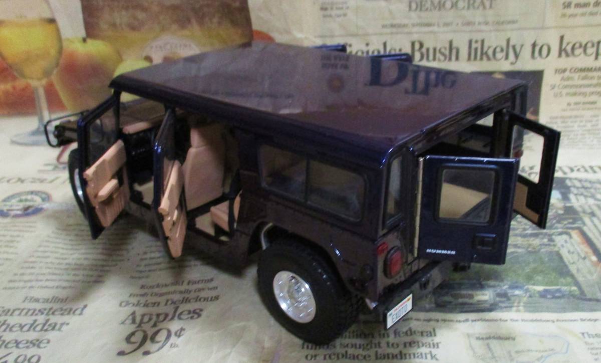 * out of print *EXOTO*1/18*1995 Hummer Civilian - Standox Versionkata Roo nya Splash *Humvee