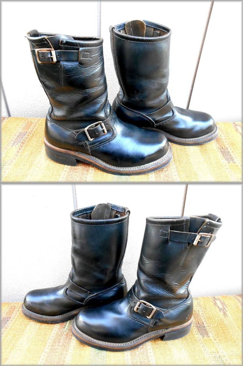 *USA made PT83 Vintage engineer boots tea core 24.5~25cm rank NEOPRENE sole * inspection Work pt91 America 