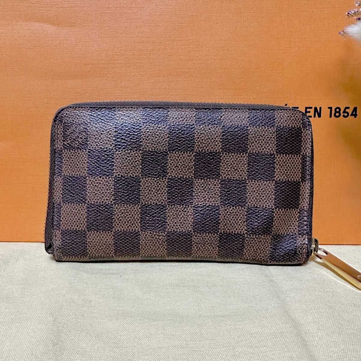 美品】ルイヴィトン ダミエ ジッピー コンパクト ウォレット 財布 安い