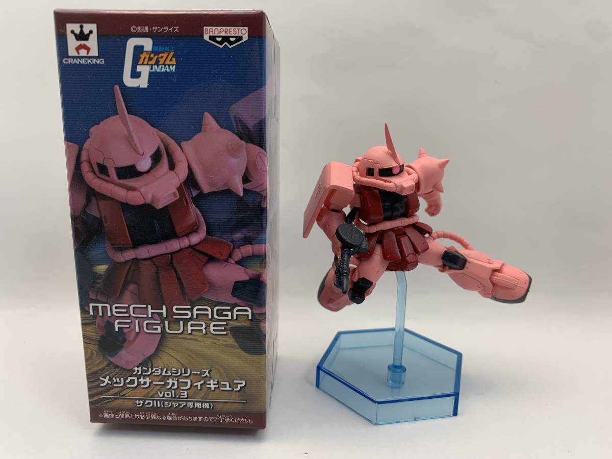 ガンダムシリーズ メックサーガフィギュア 機動戦士ガンダム MS-06S ザク シャア専用　【開封品】　/　ワールドコレクタブルフィギュア _画像1