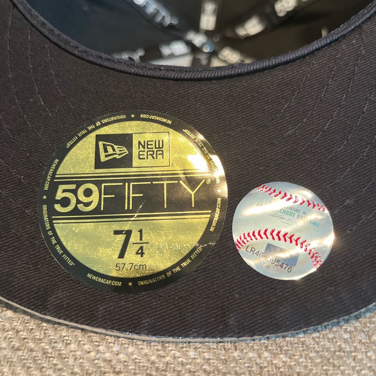 最終値下げ　NEW ERA ニューエラ ヤンキース 野球帽　BLACK 7-1/4 57.7cm 小さめ