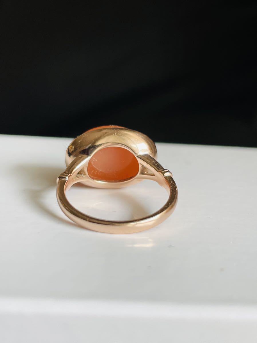 bi Zoo bizoux 10 number soleil orange moonstone ring 