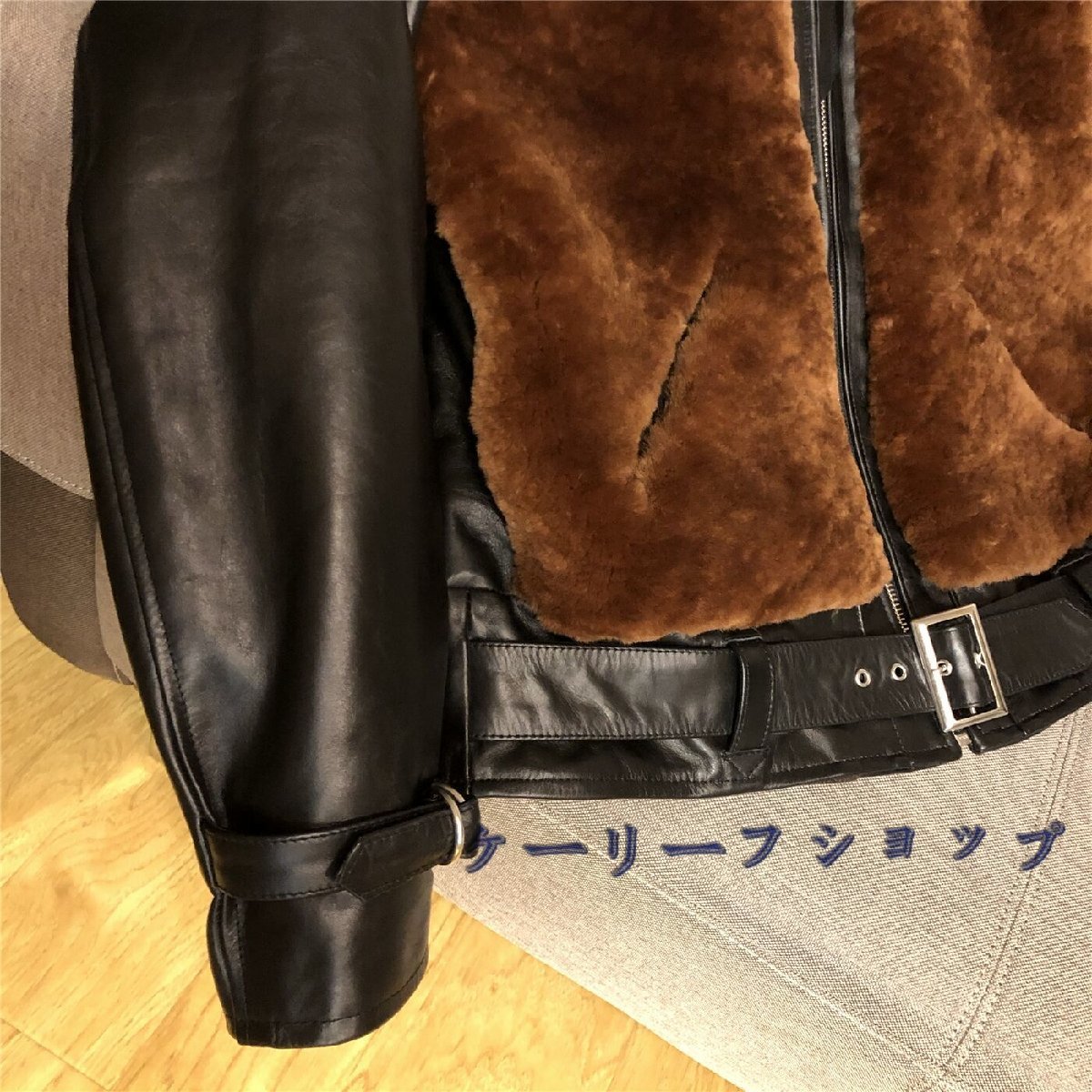 ケーリーフショップ】熊ジャンレザージャケット グリズリージャケット