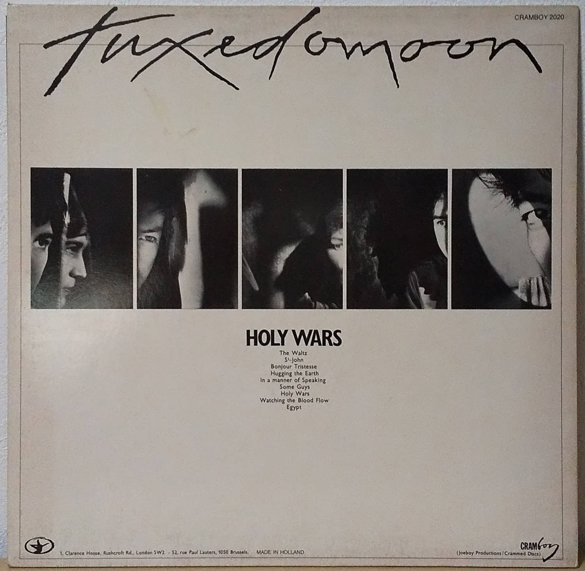 Tuxedomoon - Holy Wars ベルギー盤 LP Cramboy - Cboy 2020 タキシードムーン 1985年 Joeboy, Steven Brown, Blaine L. Reininger_画像2
