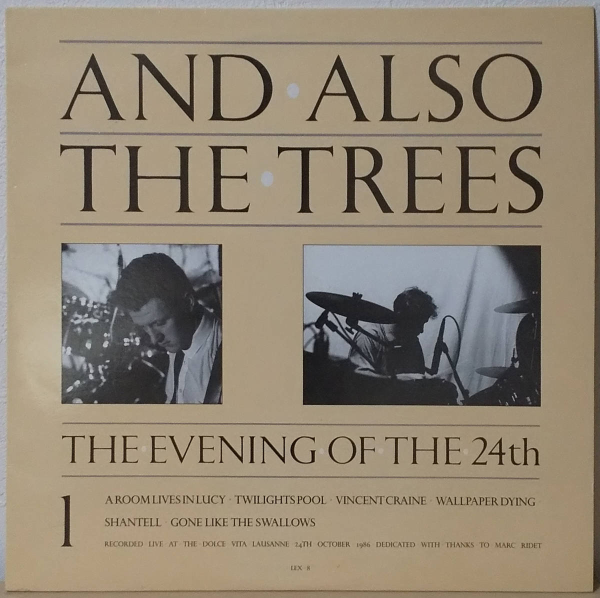 And Also The Trees - The Evening Of The 24th UK Ori. LP LEX 8 1987年 The Cure, THE CHAMELEONS, The Bunnymen, Lol Tolhurstの画像1