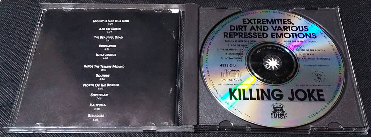 Killing Joke - Extremities, Dirt And Various Repressed Emotions US盤 CD Noise - 4828-2-U キリング・ジョーク 1990年 Gang of Fourの画像3