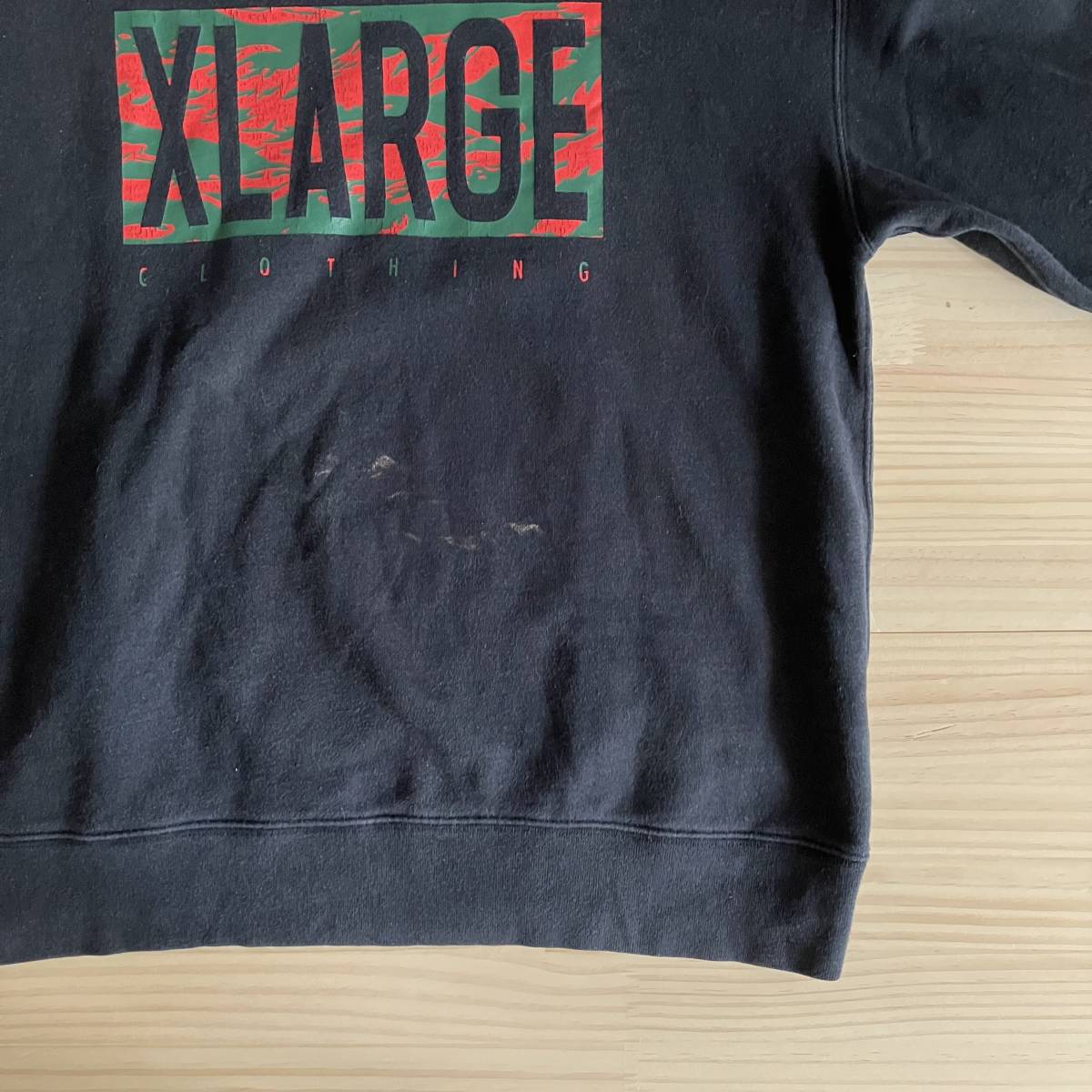 # X-LARGE XLARGE XLarge # sweat black black # Logo camouflage # M # /