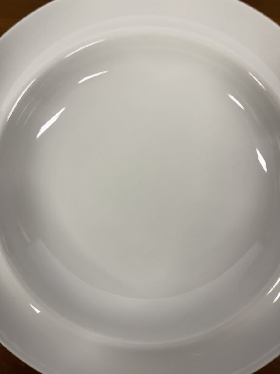【美品】BAVARIA ババリア TAVOLA タボラ 23cm ペアディーププレート スープ皿 リムプレート 盛り皿 鉢皿 ホワイト 白 シンプル_画像4
