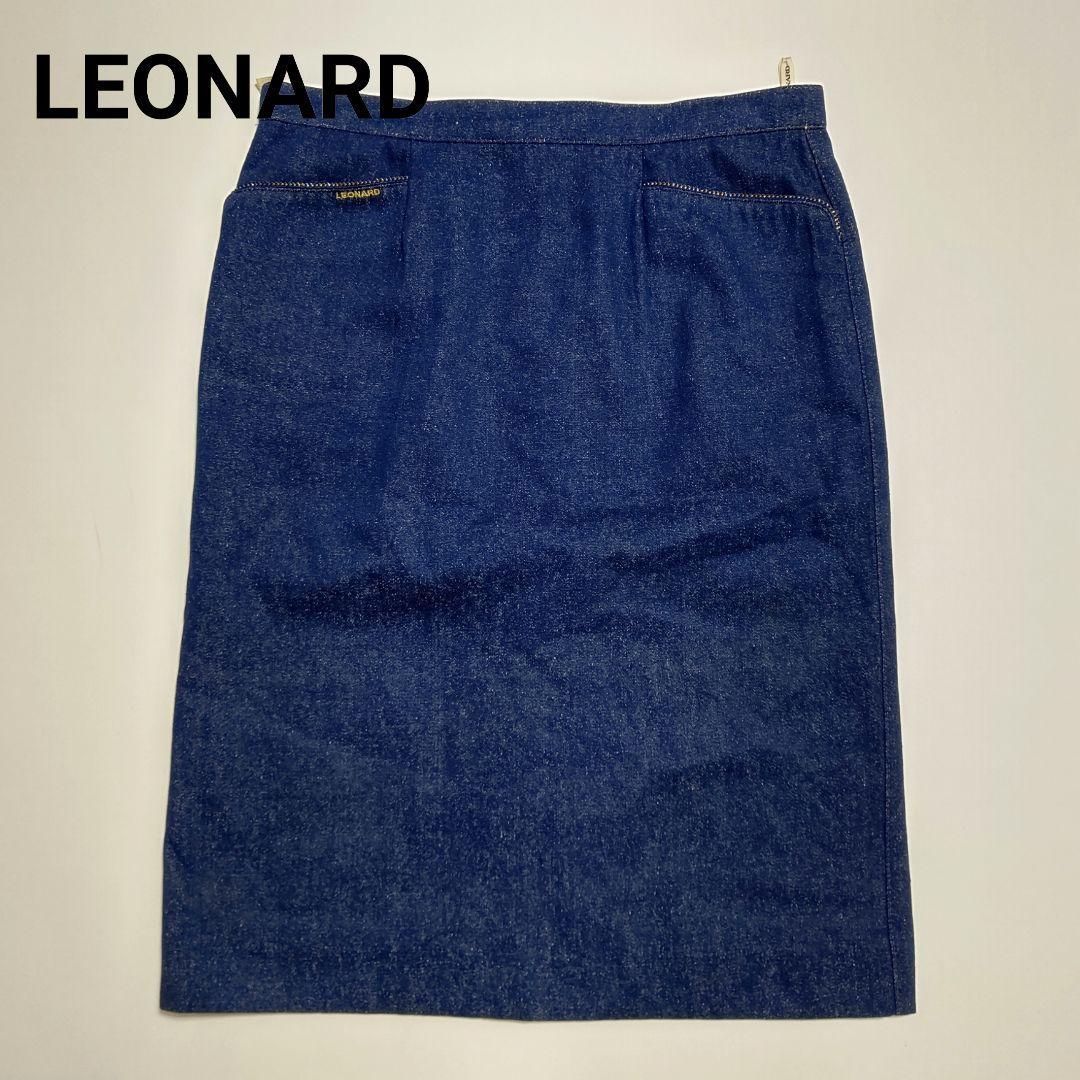 LEONARD/レオナール/ラインストーンスカート