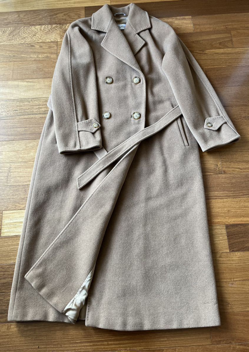 【値下不可】MaxMara 最高級白タグ キャメル100% ロングコート