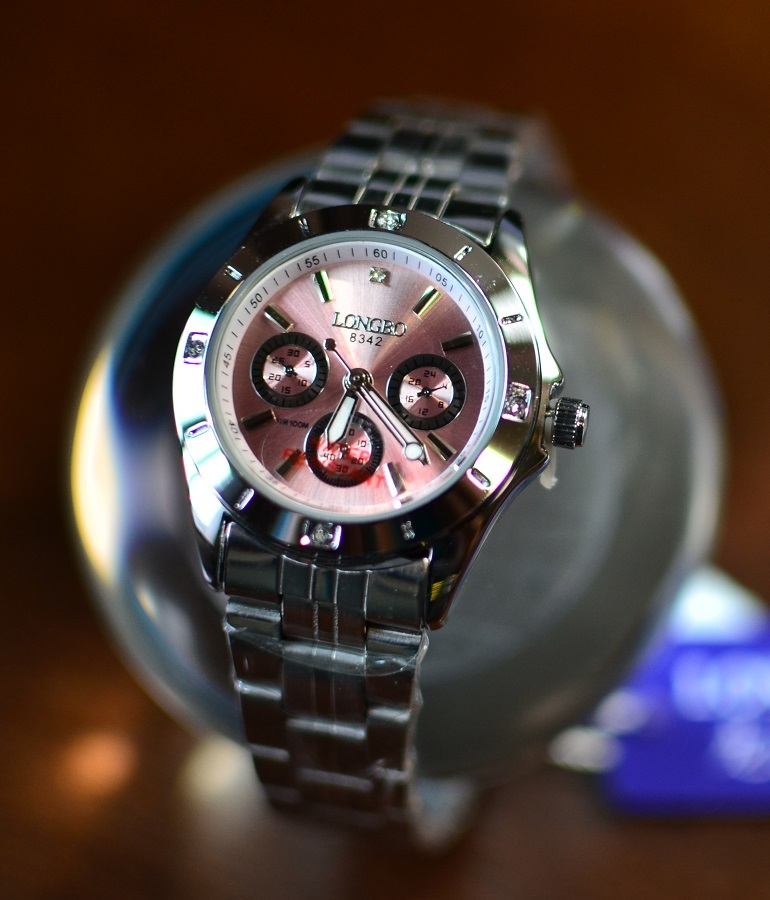 LONGBO キュートな女性用腕時計（紫・電池も新品）＃A1_画像9