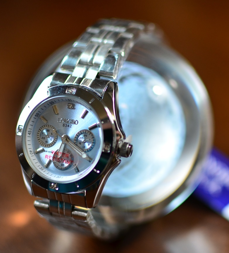 LONGBO キュートな女性用腕時計（紫・電池も新品）＃A1_画像6