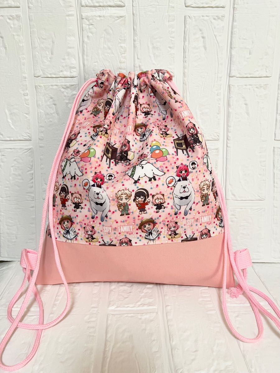 ハンドメイド スパイファミリー ナップサック 体操服袋 巾着袋|PayPayフリマ ハンドメイド スパイファミリー ナップサック 体操服袋 巾着袋 アーニャ ボンド
