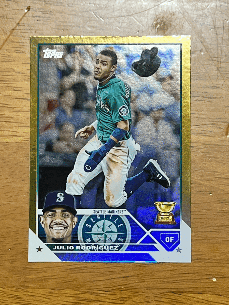 2023 Topps Series 1 フリオ・ロドリゲス Julio Rodriguez #330 ゴールドフォイルパラレル_画像1