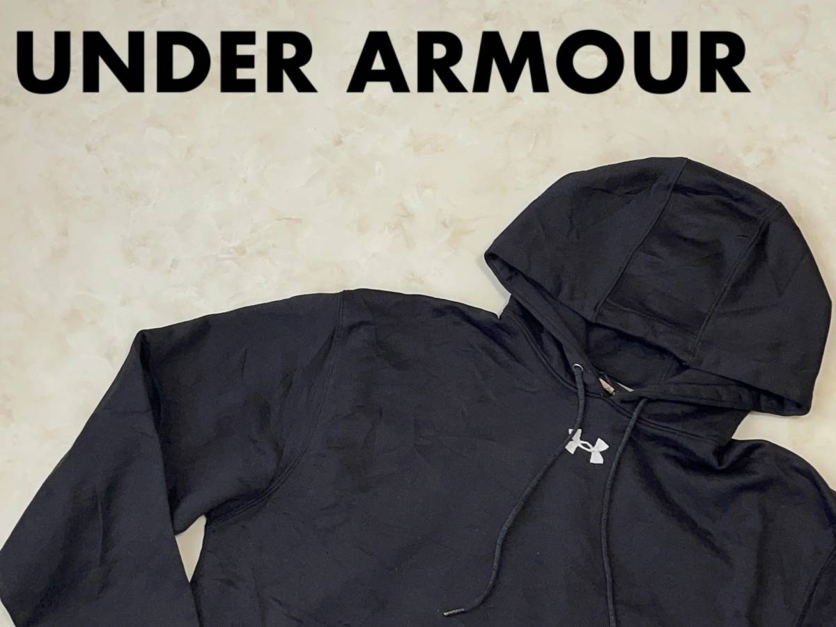 UNDER ARMOUR 袖ロゴ　裏起毛　パーカー