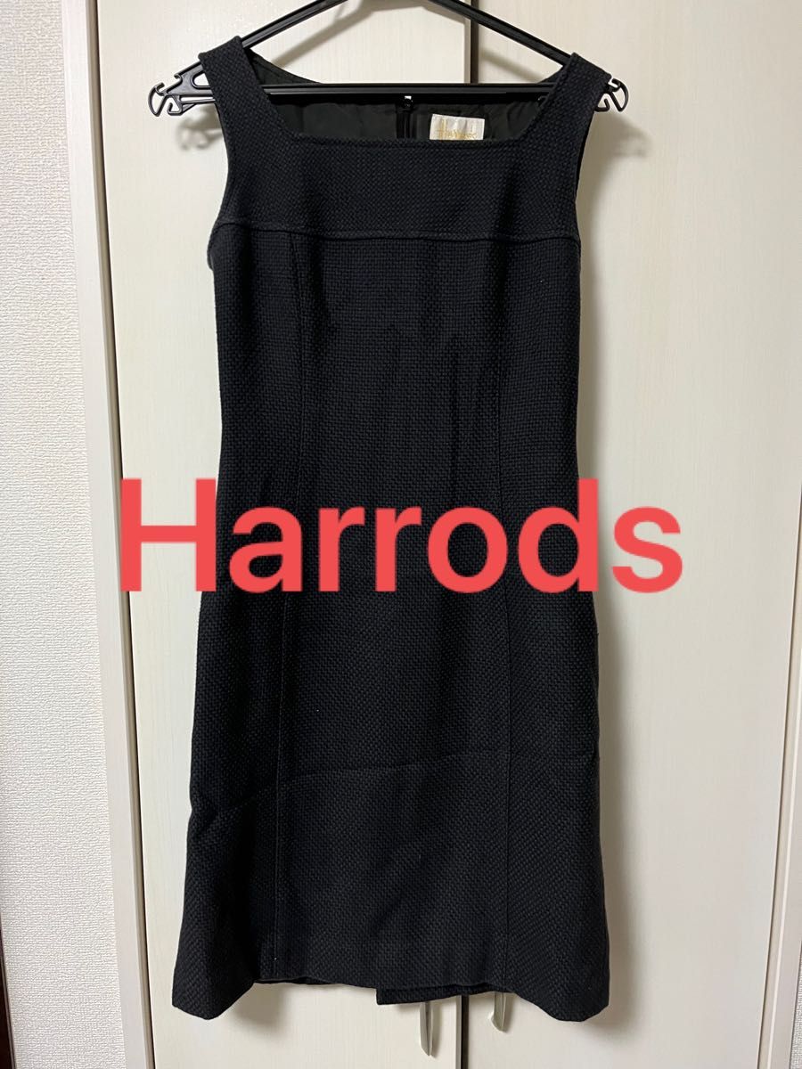 Harrods ハロッズ　ノースリーブワンピース　黒