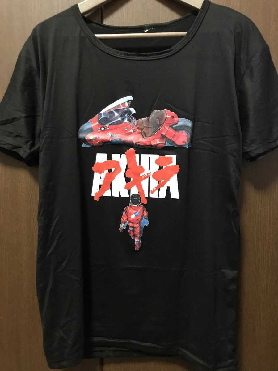 AKIRA Tシャツ 黒色 アキラ サイズL アニメ 90s ムービー 映画 black movie tee 半袖 送料無料 邦画_画像1